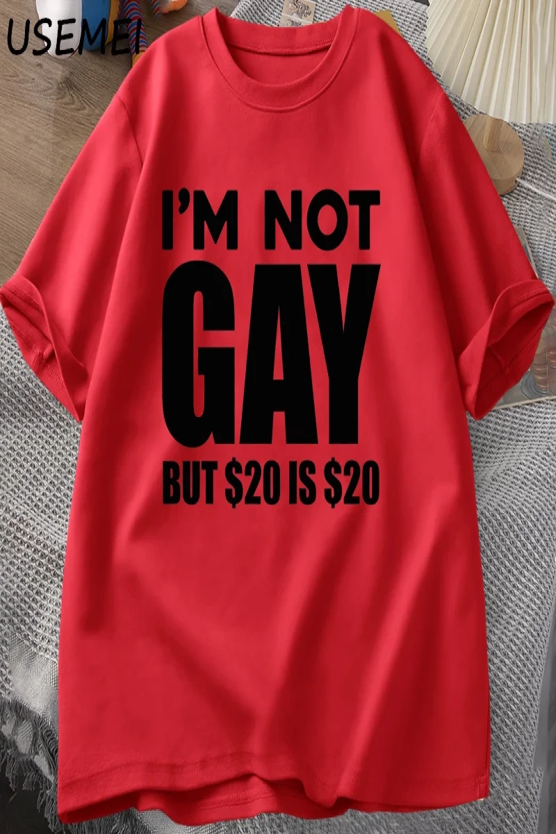 Ben Eşcinsel Değilim Ama 20dir 20 T Shirt Komik Erkek Kadın LGBTQ Eşcinsel Gurur Tişörtleri  2920