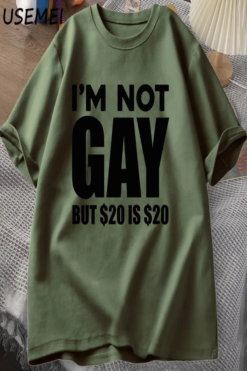 Ben Eşcinsel Değilim Ama 20dir 20 T Shirt Komik Erkek Kadın LGBTQ Eşcinsel Gurur Tişörtleri  2920