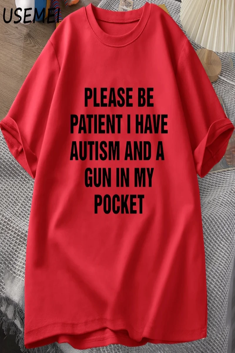 Ben güzel arka baskı T-shirt erkek kadın komik ruh sağlığı T Shirt mizah pamuk kısa kollu bol 2884