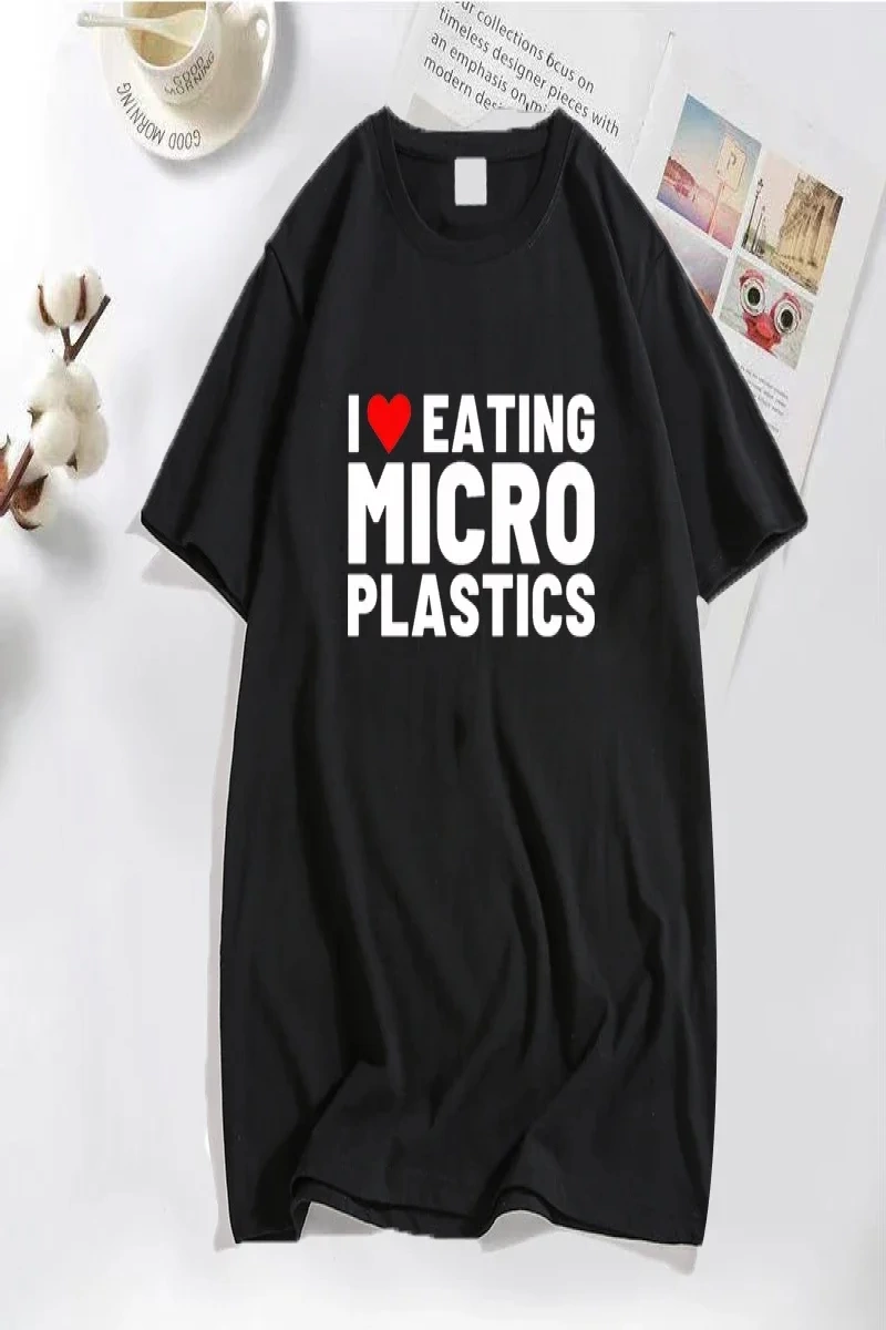 Ben microplastic t-shirt erkekler komik Mmicroplastic mizah mektup baskı Tee Tops yaz pamuklu 3018