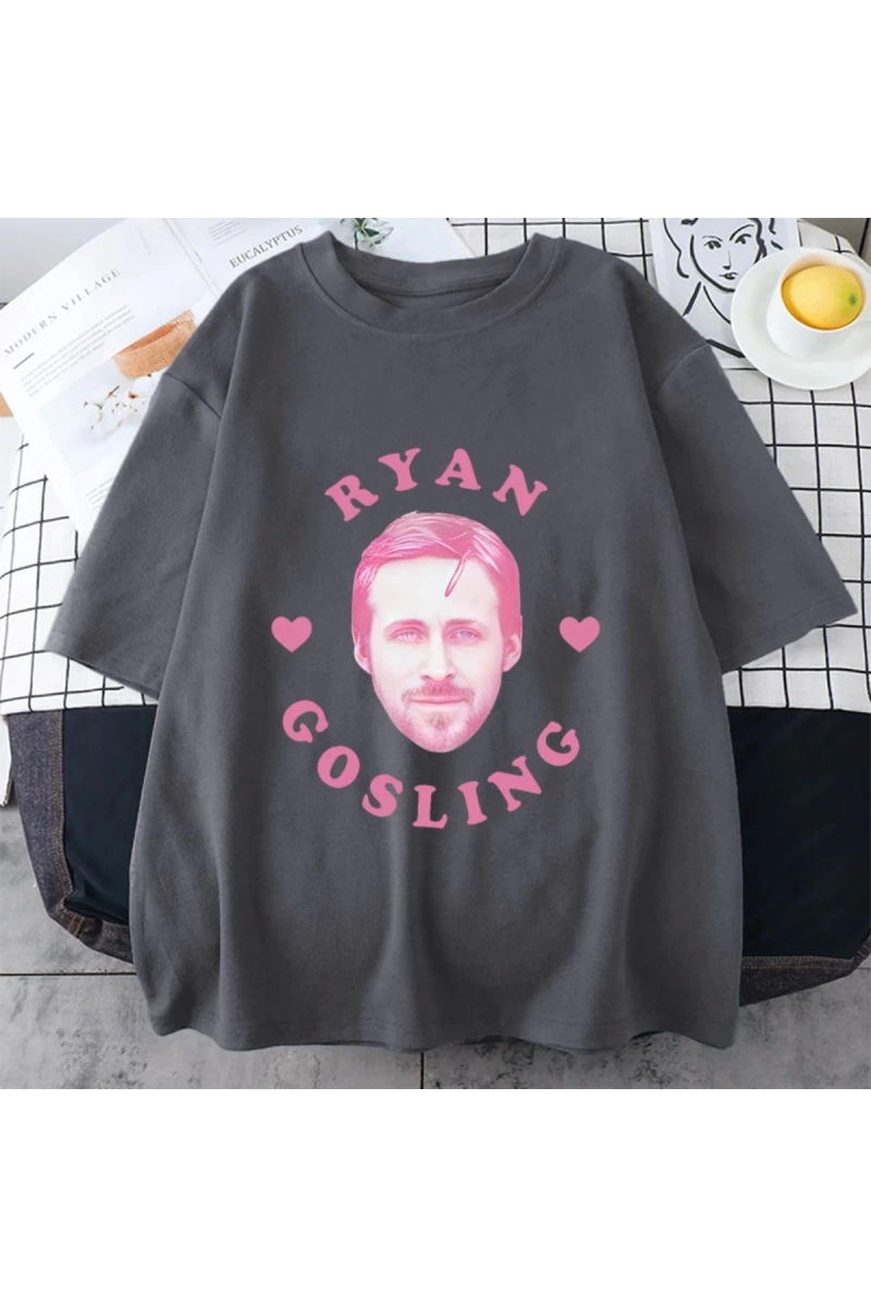 Ben Ryan Gosling Meme grafik giysi erkek klasik moda yüksek kaliteli T-shirt Unisex pamuk boy