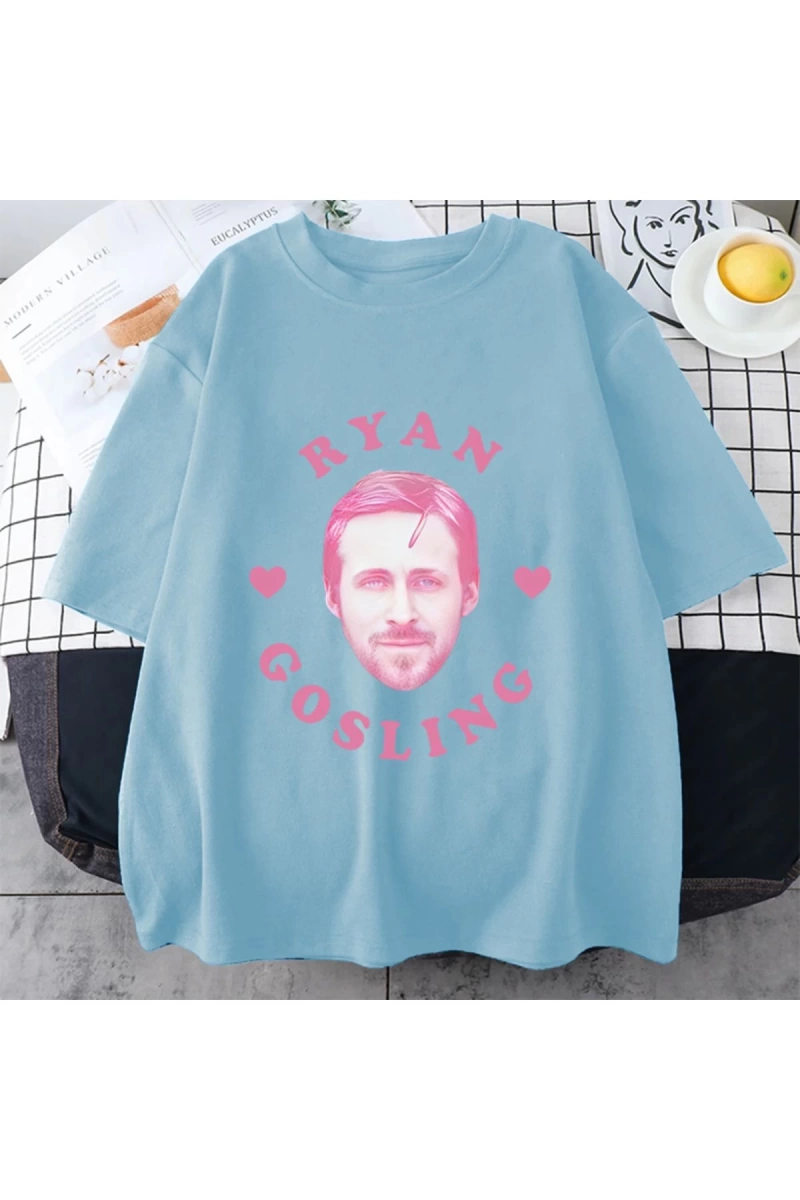 Ben Ryan Gosling Meme grafik giysi erkek klasik moda yüksek kaliteli T-shirt Unisex pamuk boy