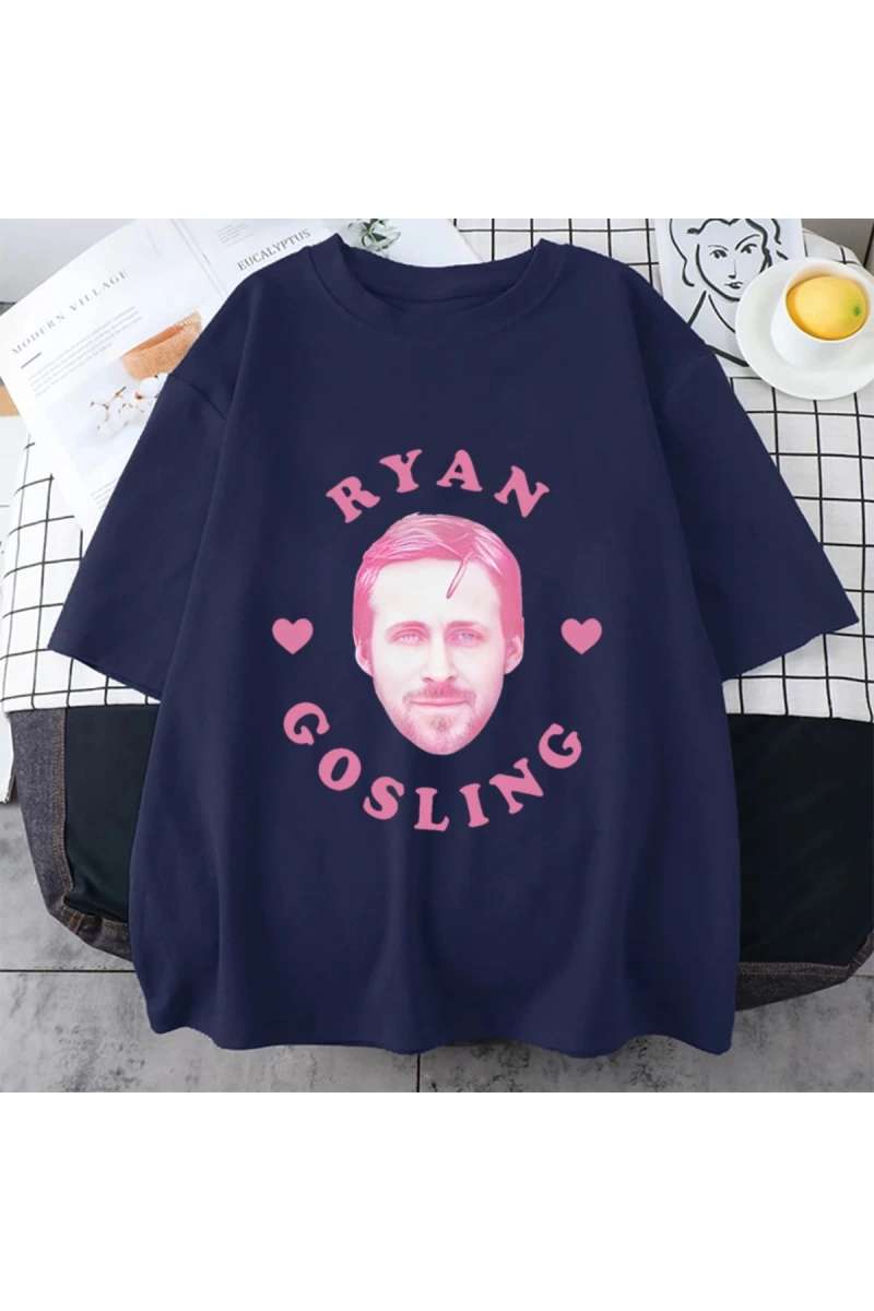 Ben Ryan Gosling Meme grafik giysi erkek klasik moda yüksek kaliteli T-shirt Unisex pamuk boy