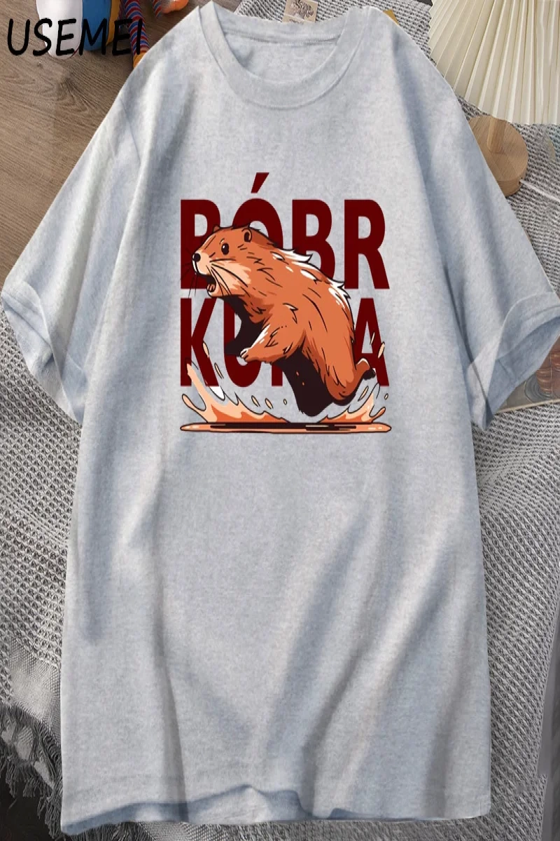 Bóbr Kurwa Gladyatör T Shirt Erkekler Kadınlar için Romanın Zafer Grafik T-Shirt Bober Beave 2833