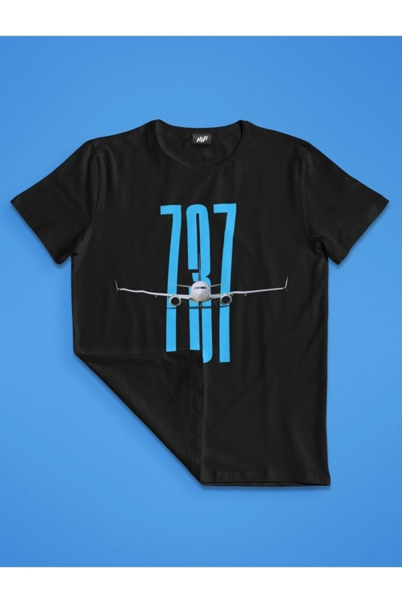 Boeing 737 Siyah T-shirt