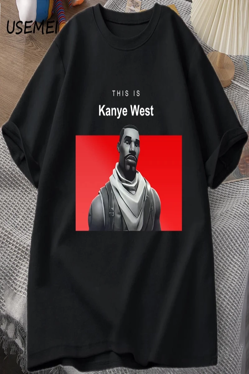 Bu kanyenin batı T Shirt nedensel pamuk kısa kollu Teekomik kanyenin Vintage T Shir 2845