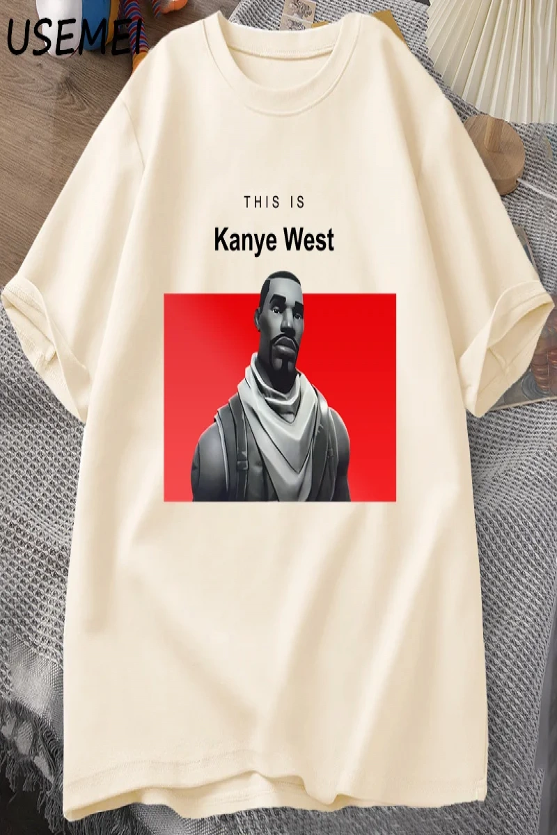 Bu kanyenin batı T Shirt nedensel pamuk kısa kollu Teekomik kanyenin Vintage T Shir 2845