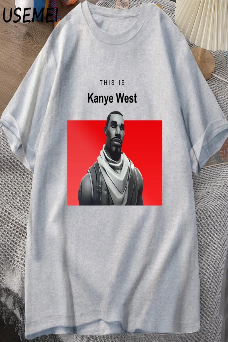 Bu kanyenin batı T Shirt nedensel pamuk kısa kollu Teekomik kanyenin Vintage T Shir 2845