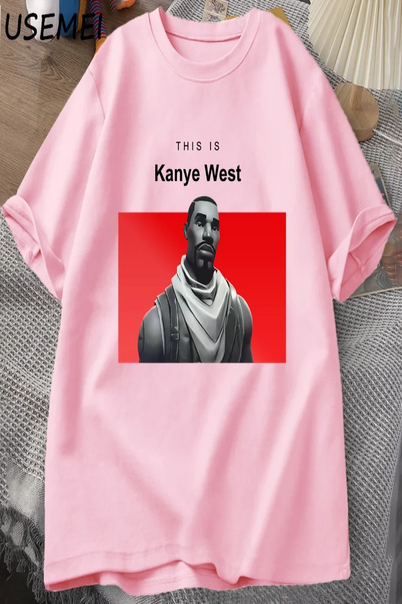Bu kanyenin batı T Shirt nedensel pamuk kısa kollu Teekomik kanyenin Vintage T Shir 2845