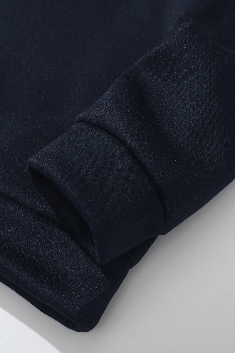 Büyük Beden Erkek Mektup Baskılı Günlük Kapüşonlu Uzun Kollu Sweatshirt, Dışa