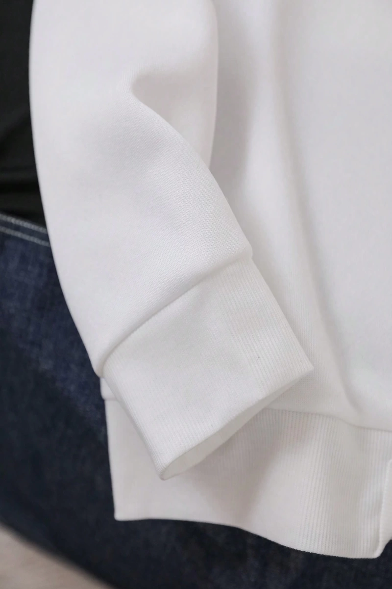 Büyük Beden Erkek Uzun Kollu Baskılı Minimalist Kapüşonlu, Günlük Giyim Dışar