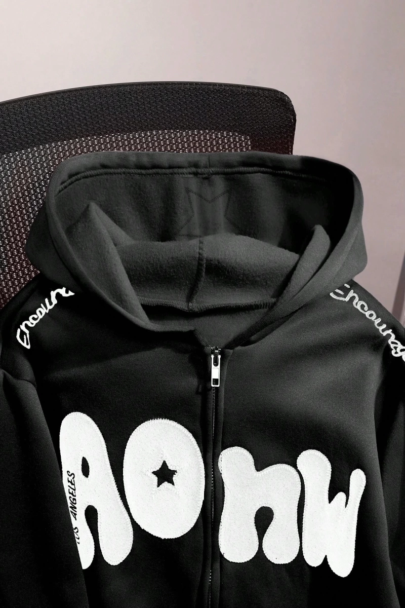 Büyük Beden Kadın Günlük İşlemeli Çiçekli Sweatshirt İş, Sonbahar/Kış Model 5158