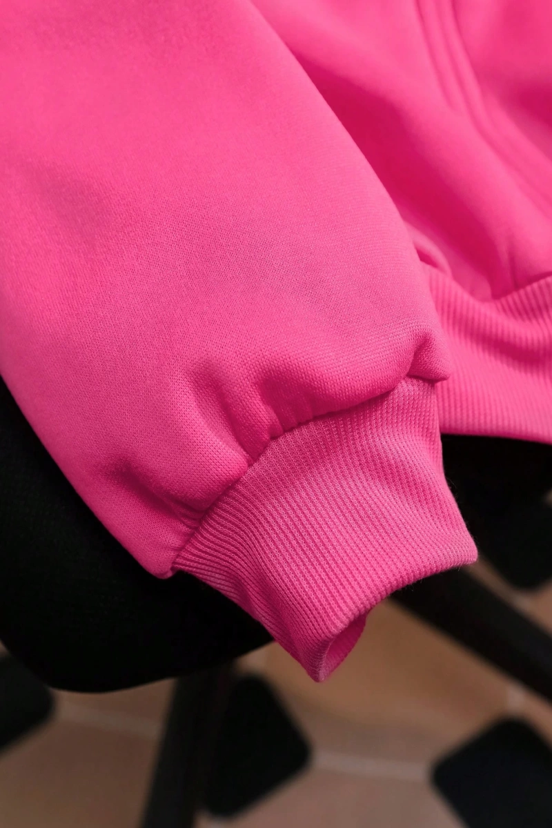 Büyük Beden Kadın Günlük İşlemeli Çiçekli Sweatshirt İş, Sonbahar/Kış Model 5158