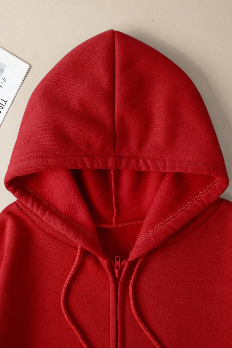 Büyük Beden Kapüşonlu Sweatshirt Harf Baskılı ve Bağcıklı Model 5174