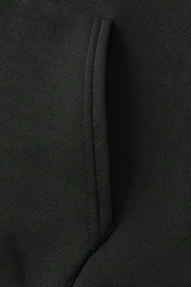 Büyük Beden Kapüşonlu Sweatshirt Harf Baskılı ve Bağcıklı Model 5174
