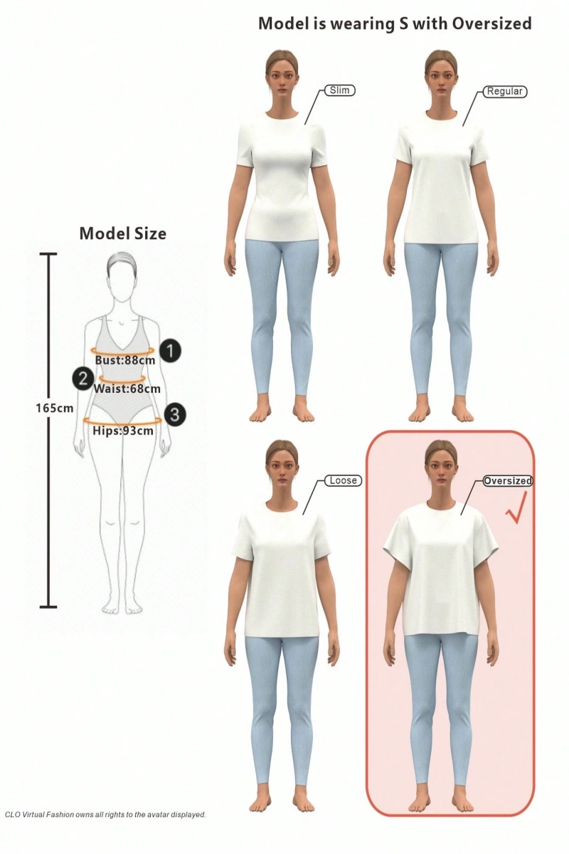 Büyük Boy Kalp Grafik Yuvarlak Yaka Kısa Kollu Tişört, Kadınlar İçin Rahat Bol Kesim,