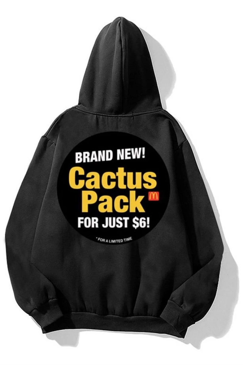 Cactüs Pack Siyah Unisex Sweatshirt Siyah
