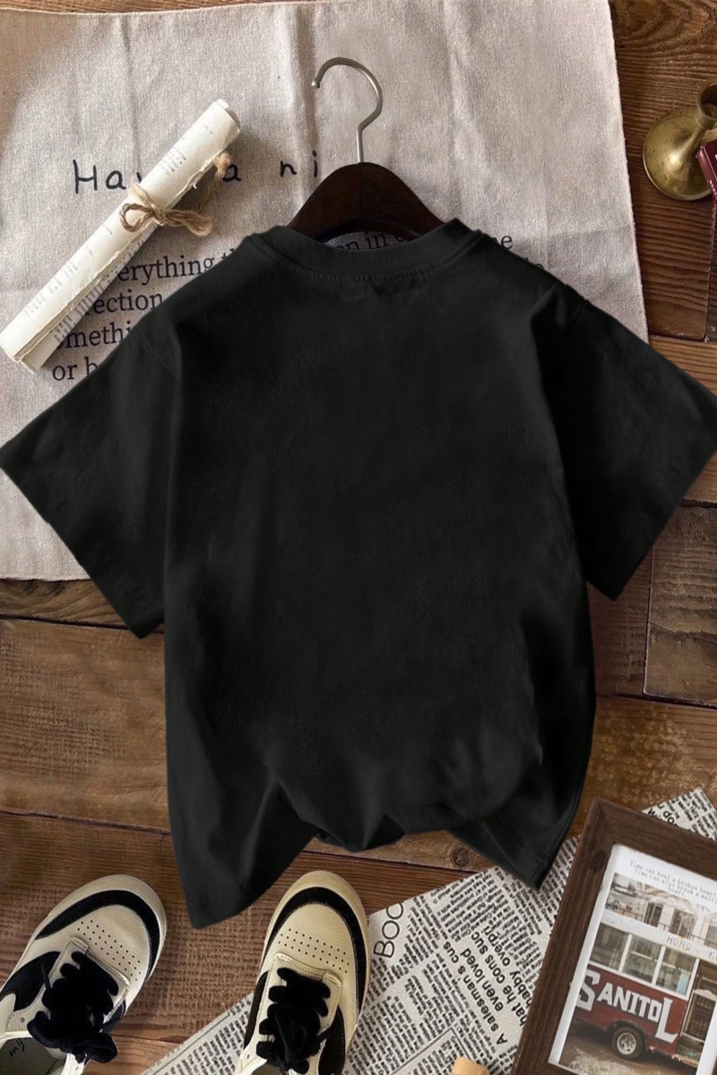 Casual Loose Örümcek Baskılı Yuvarlak Yaka Kısa Kollu Tişört Kadınlar İçin, Yaz İçin