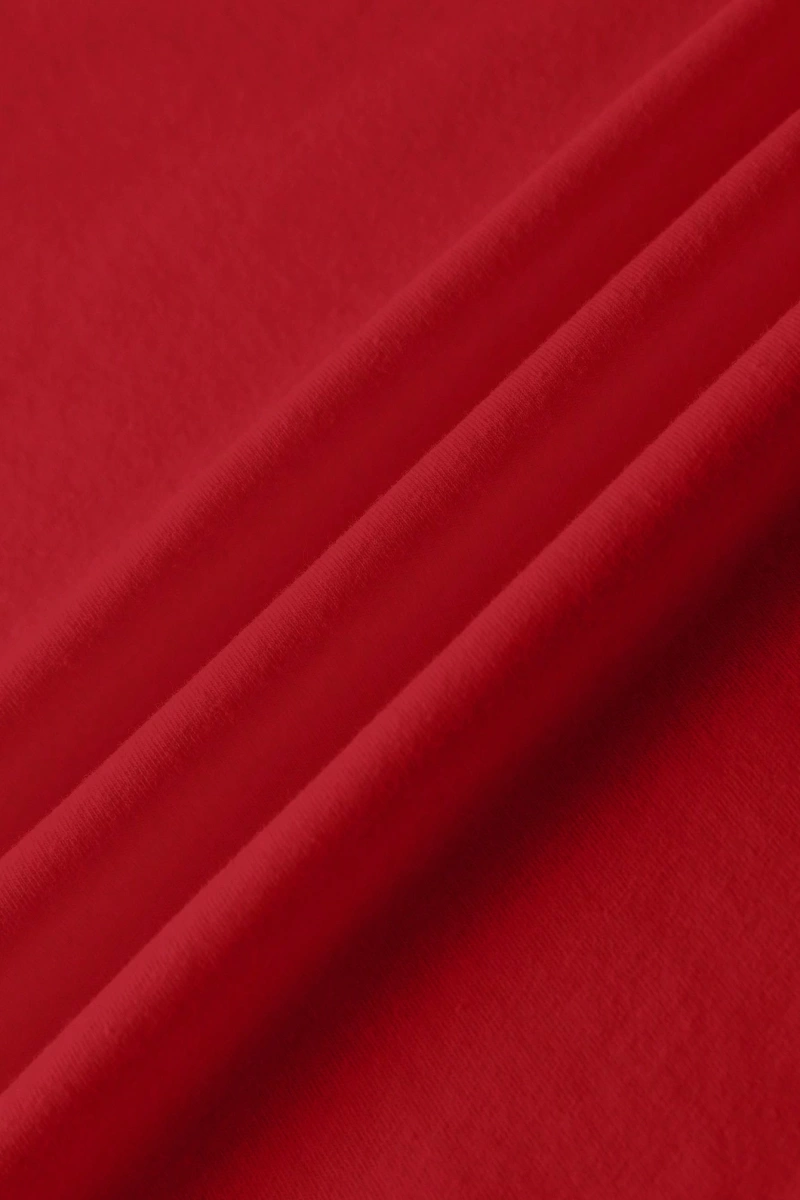 Casual Minimalist NYC Grafik Baskılı Mürettebat Yaka Kısa Kollu Kırpılmış Dar Ke