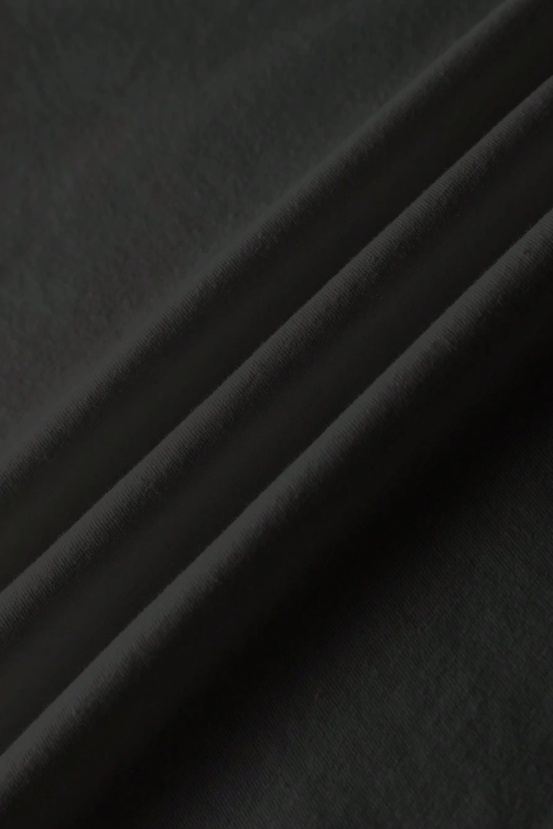 Casual Minimalist NYC Grafik Baskılı Mürettebat Yaka Kısa Kollu Kırpılmış Dar Ke