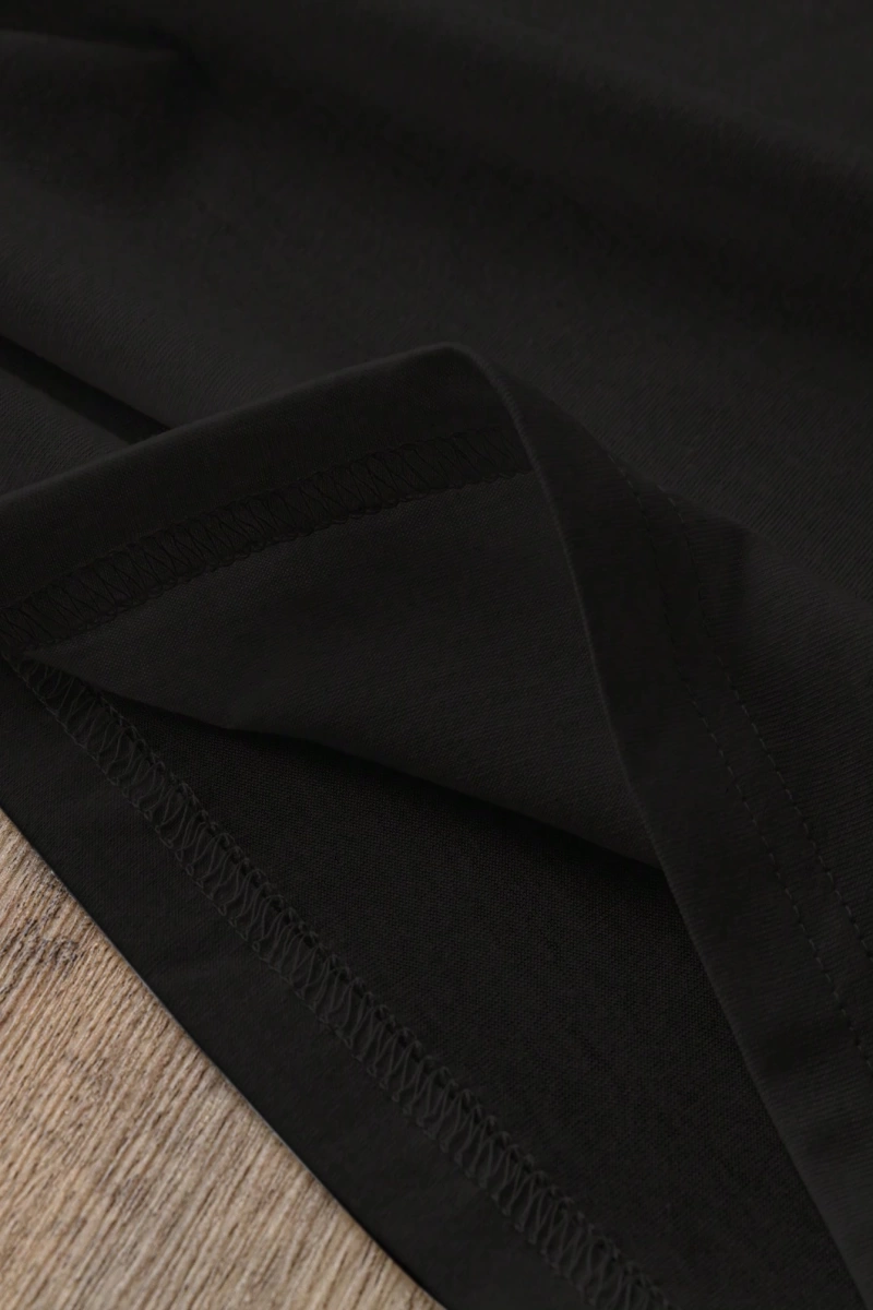 Casual Oversized ENJOY Grafik Yuvarlak Yaka Kısa Kollu Tişört Kadınlar İçin, Yaz İ