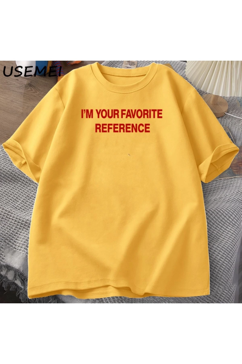 Charli XCX Ben Senin Favori Refrence Brat T-Shirt Unisex Tee Merch Hyperpop Y2K erkek Kısa Ko