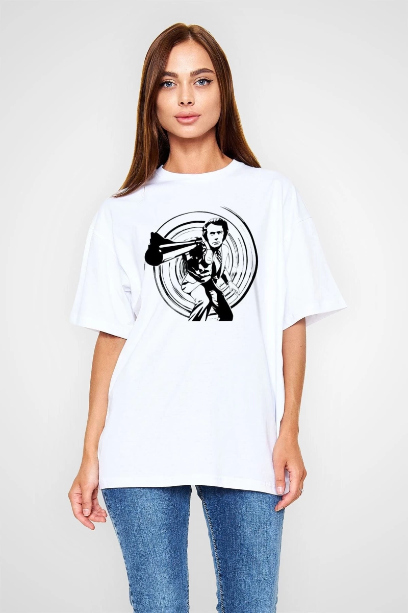 Clint Eastwood Beyaz Unisex Tişört T-Shirt