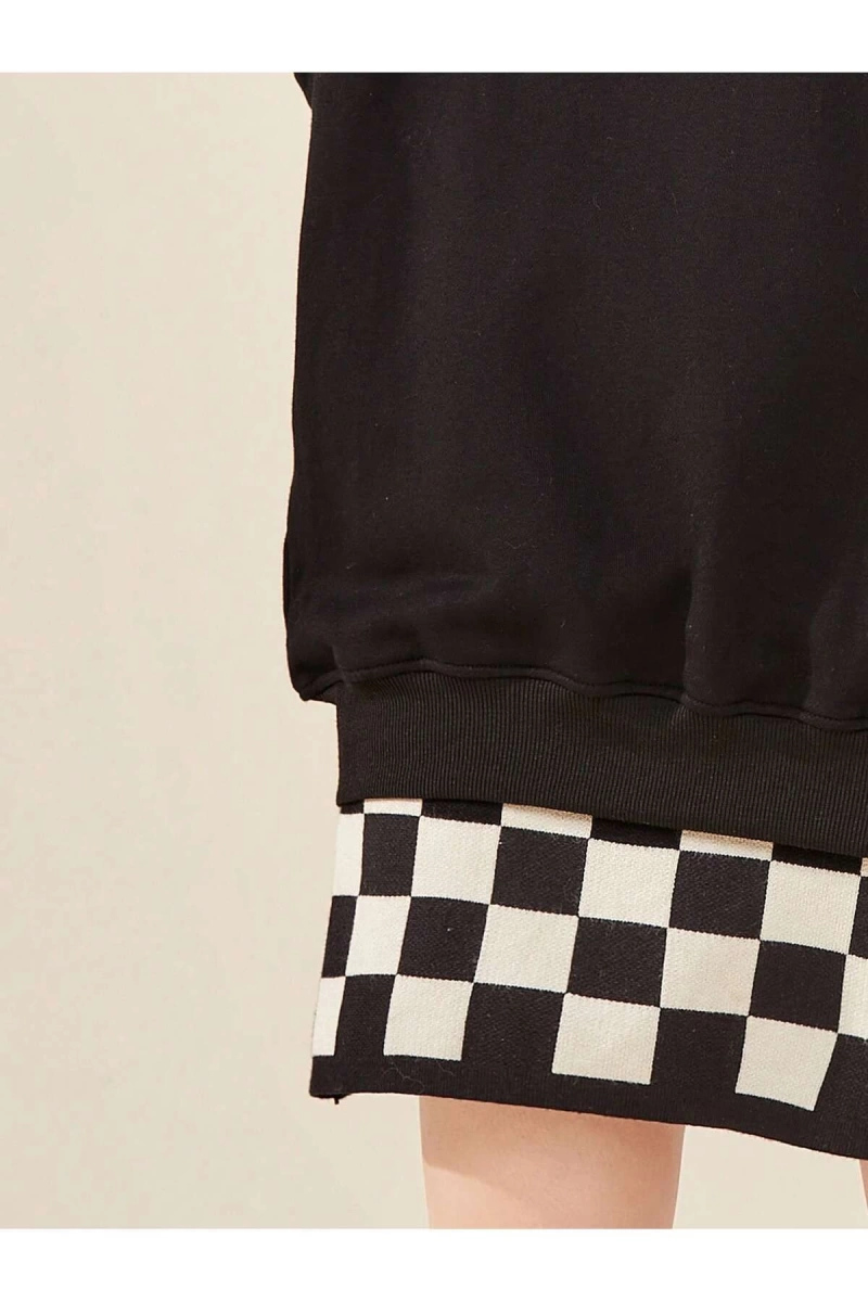 Coke serisi Letter Graphic Drop Shoulder Sweatshirt