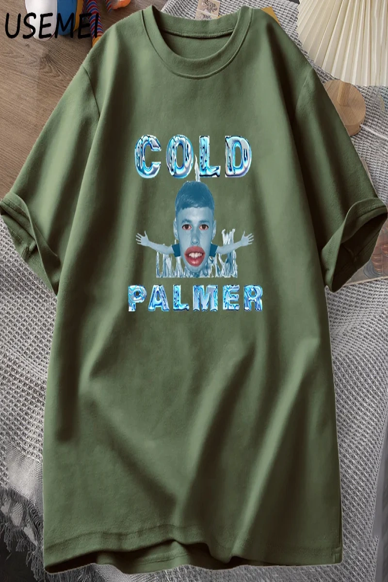 Cold Palmer Meme Graphic T-shirts for Men Causal Cotton Short Sleeve Tshirt Cole Palmer Poste 2957