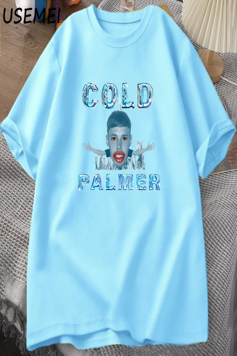 Cold Palmer Meme Graphic T-shirts for Men Causal Cotton Short Sleeve Tshirt Cole Palmer Poste 2957