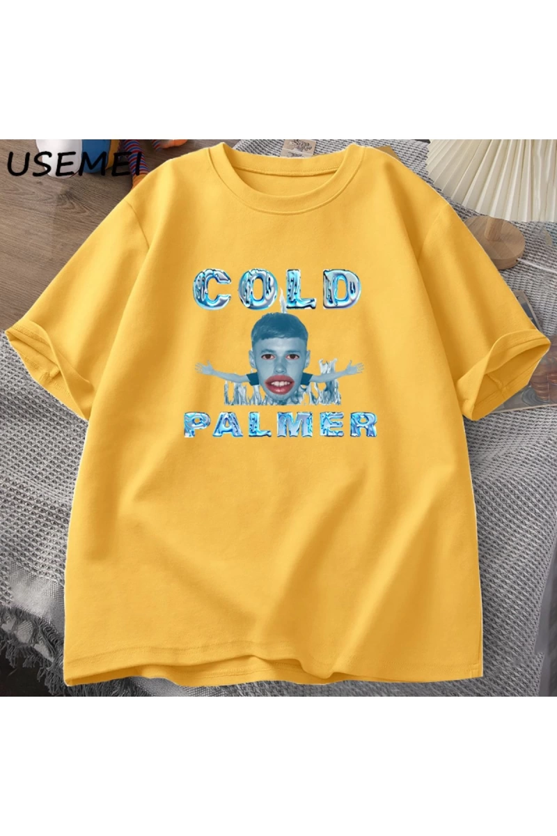 Cold Palmer Meme Graphic T-shirts for Men Causal Cotton Short Sleeve Tshirt Cole Palmer Poste