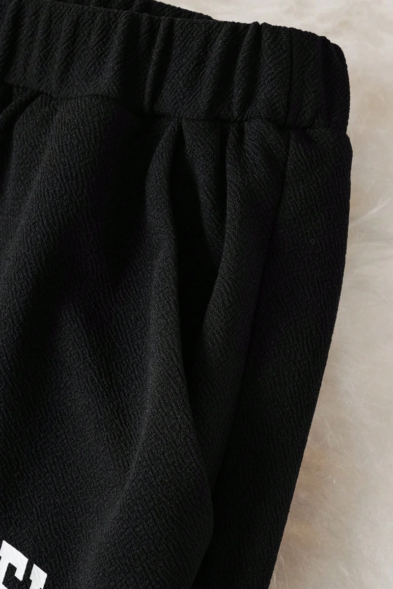 Comfortcana 2li Büyük Beden Kadın Harf Baskılı Sweatshirt ve Eşofman Altı Takımı