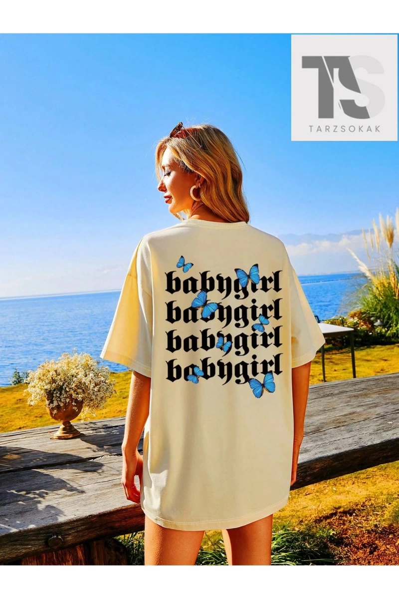 Coolane Gevşek Fit Kadın Rahat Kafatası Baskı Kısa Kollu Bisiklet Yaka Tişört Yaz İçin