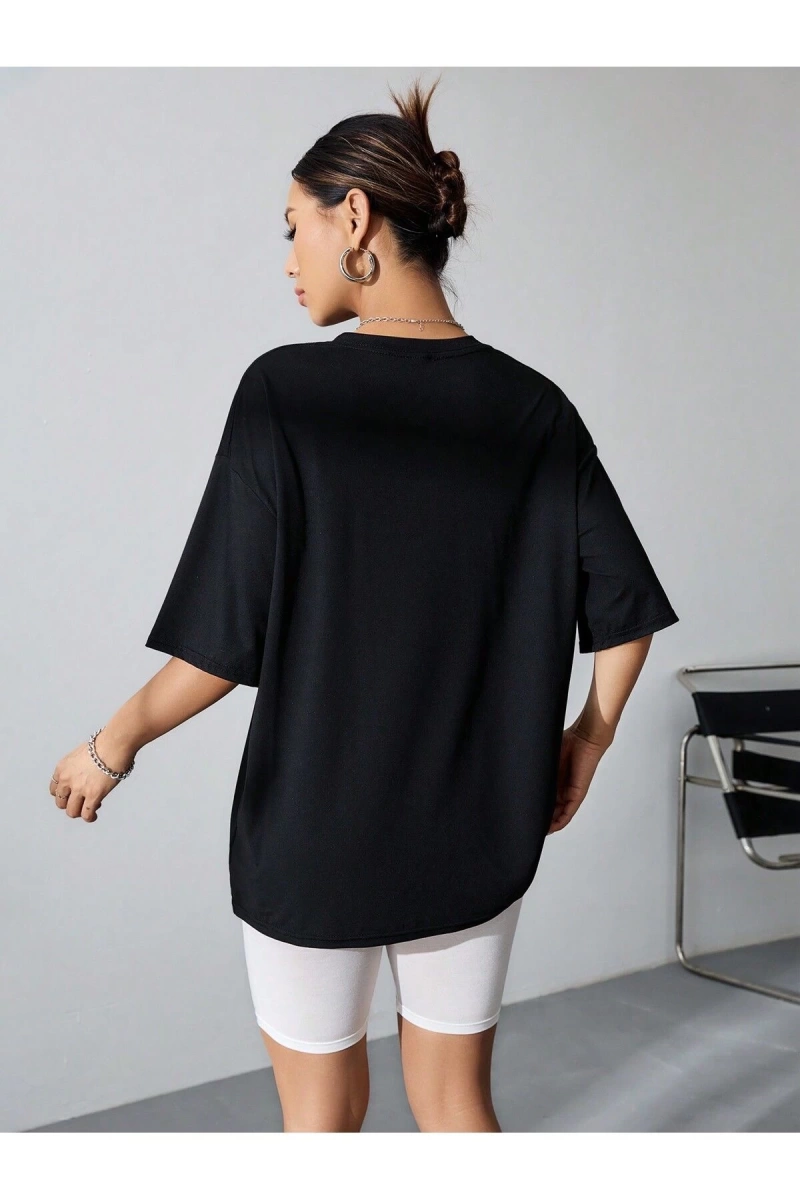 Coolane Kelebek Desenli Baskılı T-shirt