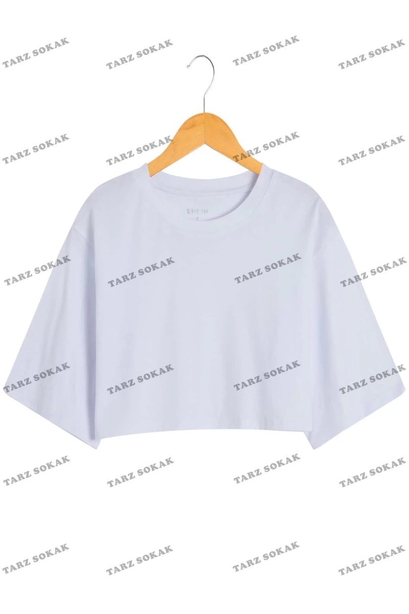 Crop CKOD-232913 Katı Düşük Omuz Kısa