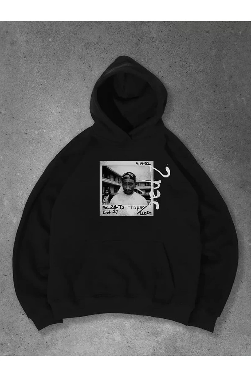 Cupla Unisex 2Pac Sweatshirt Siyah