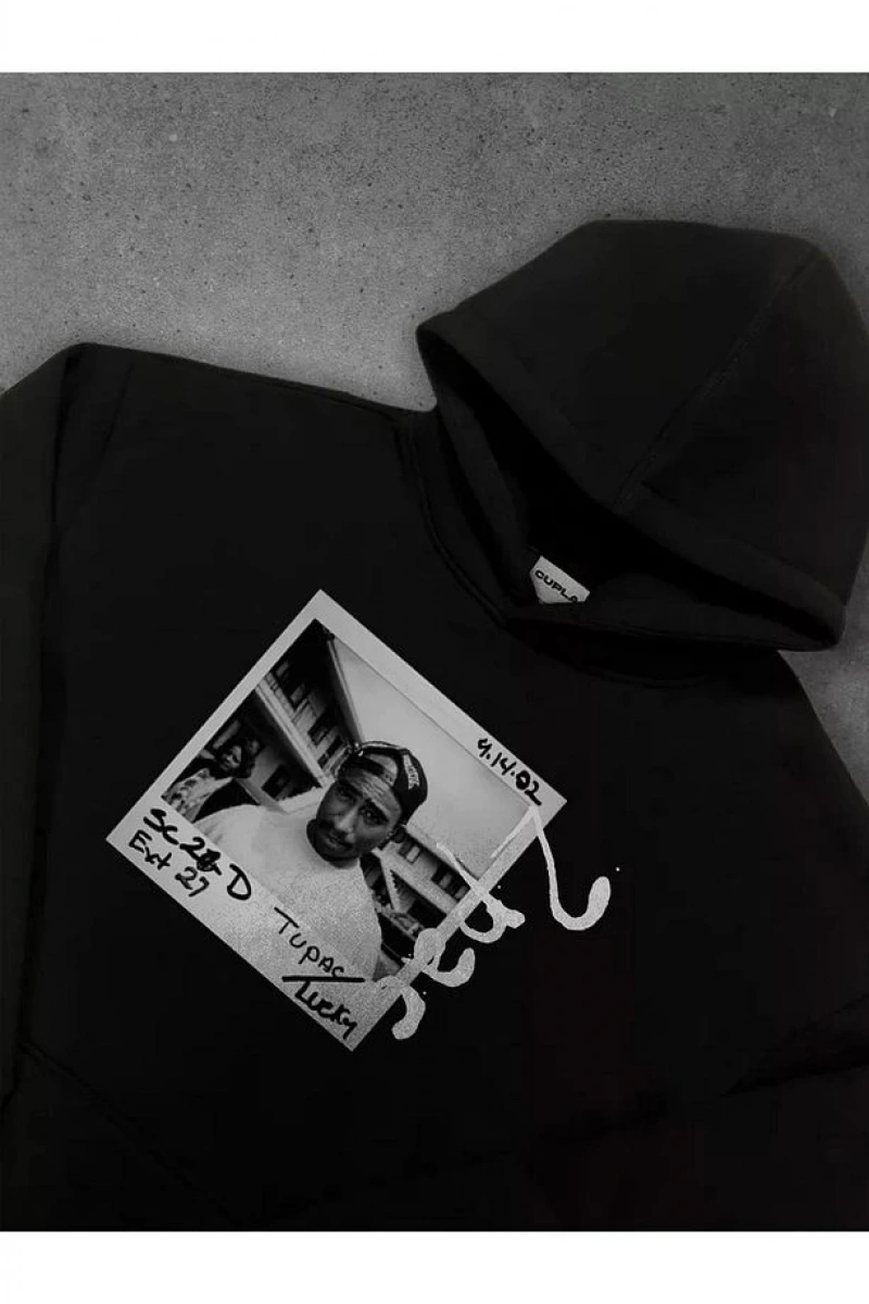 Cupla Unisex 2Pac Sweatshirt Siyah
