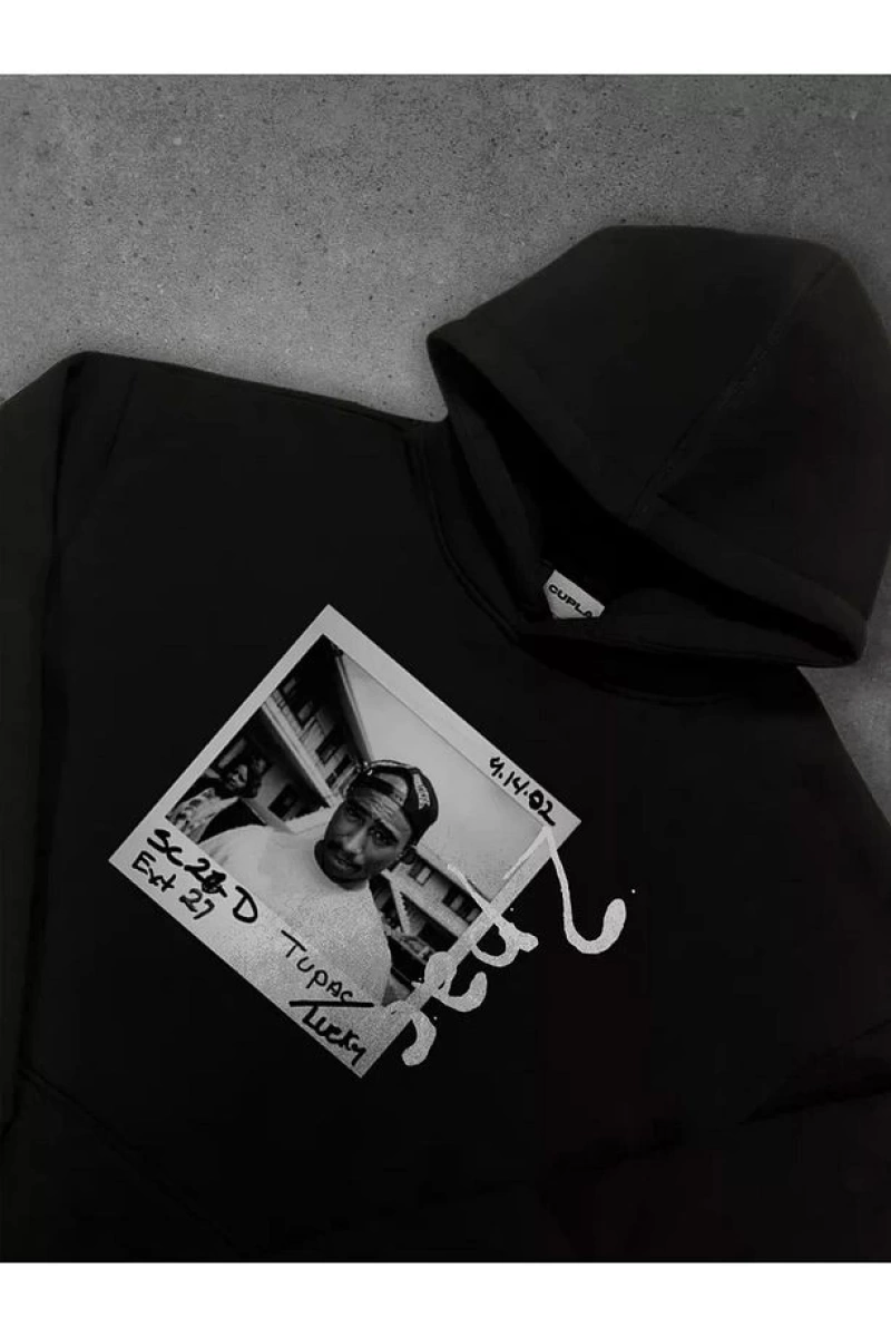 Cupla Unisex 2Pac Sweatshirt Siyah
