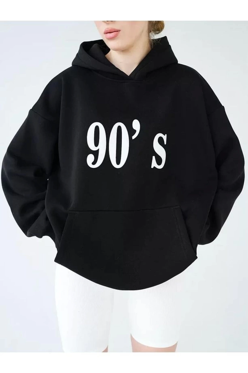 Cupla Unisex 90s Sweatshirt Siyah