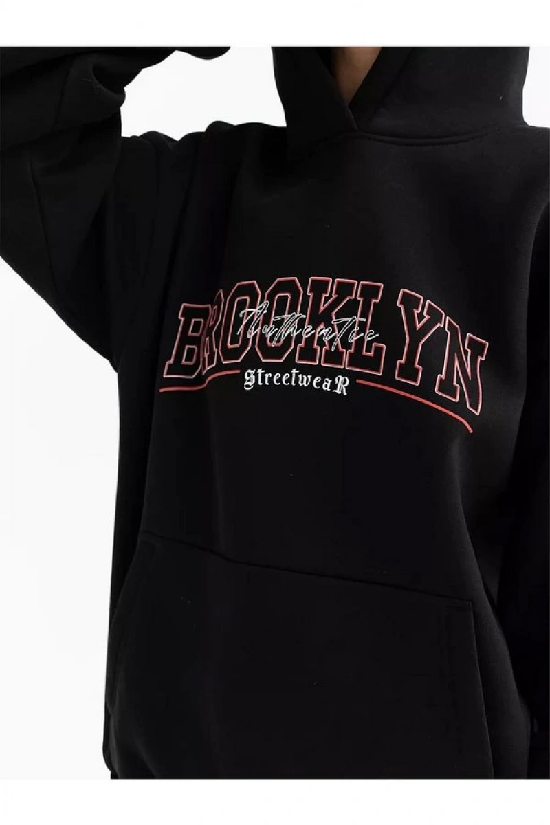 Cupla Unisex Brooklyn Sweatshirt Siyah