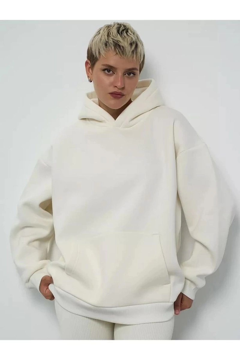 Cupla Unisex Cosmic Moves Sweatshirt Beyaz