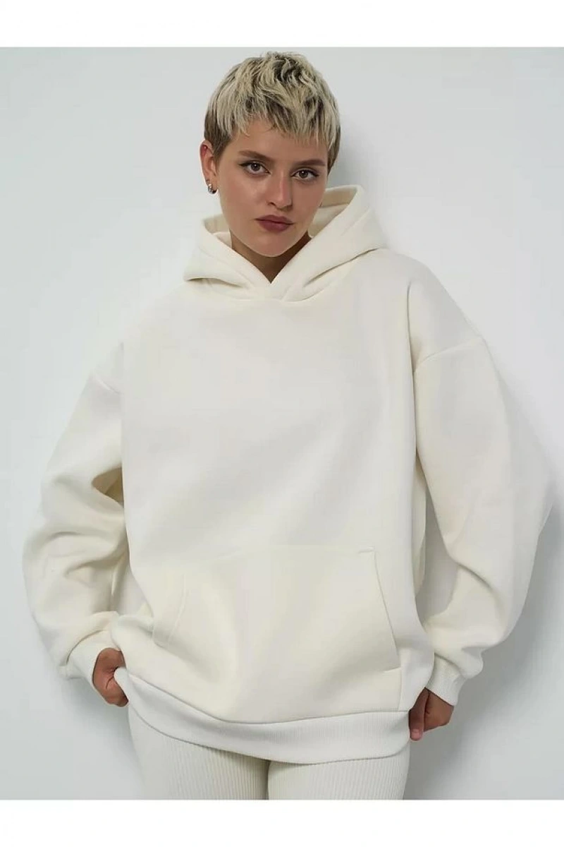 Cupla Unisex Cosmic Moves Sweatshirt Beyaz