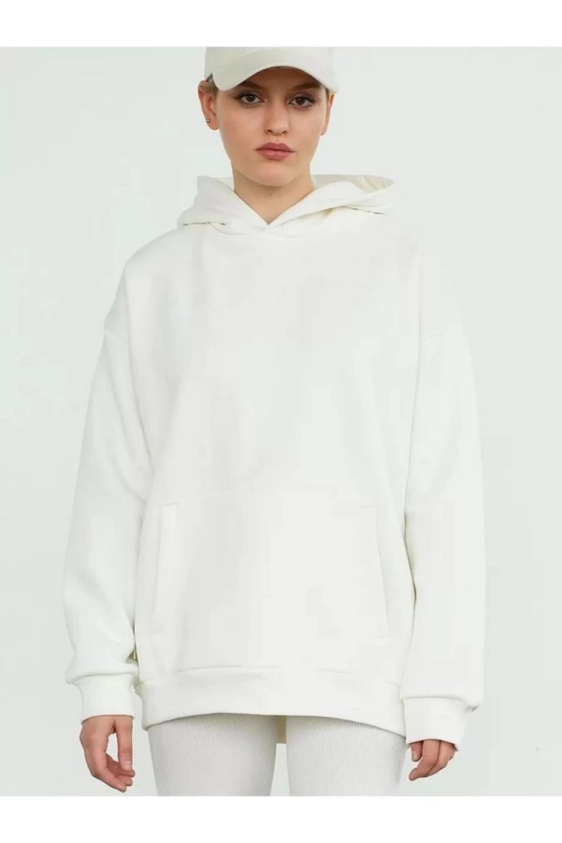 Cupla Unisex Dump Him Sweatshirt Beyaz