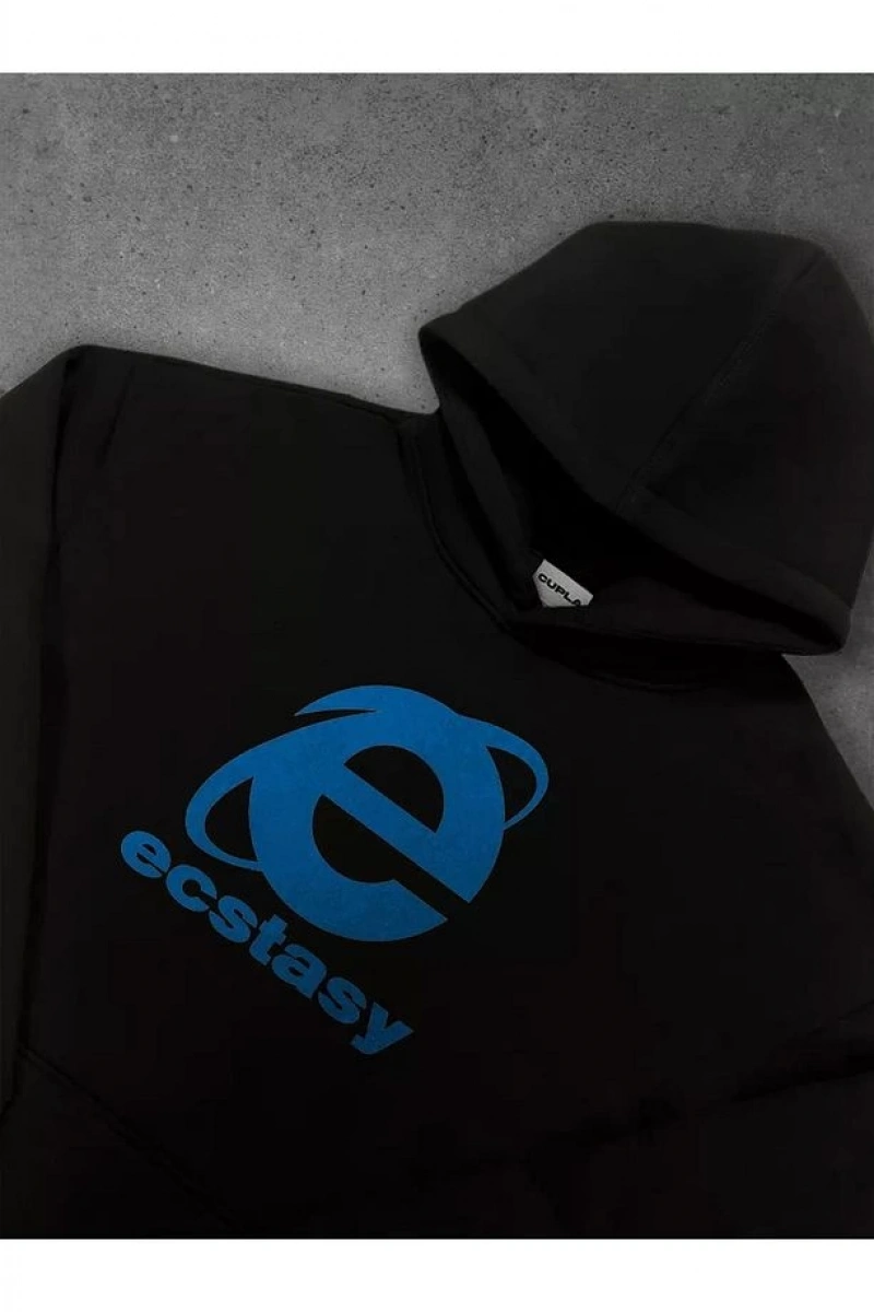 Cupla Unisex Ecstasy Explorer Sweatshirt Siyah