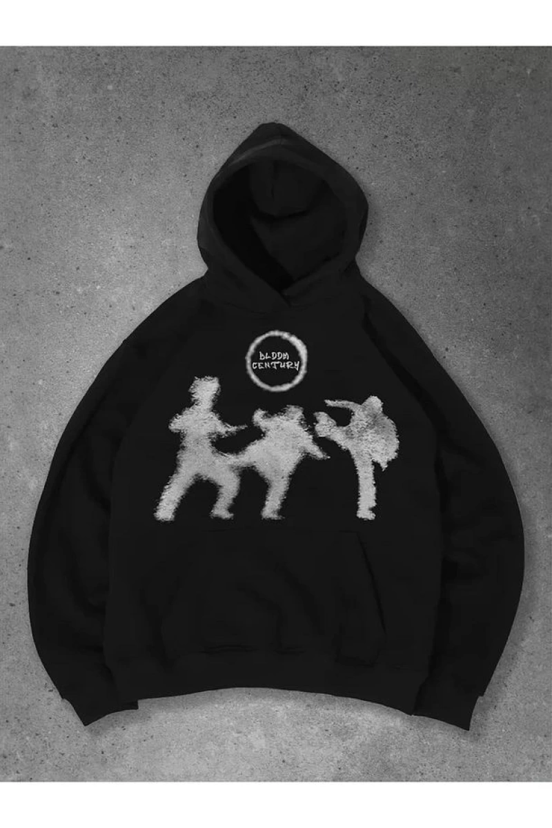 Cupla Unisex Fight Sweatshirt Siyah