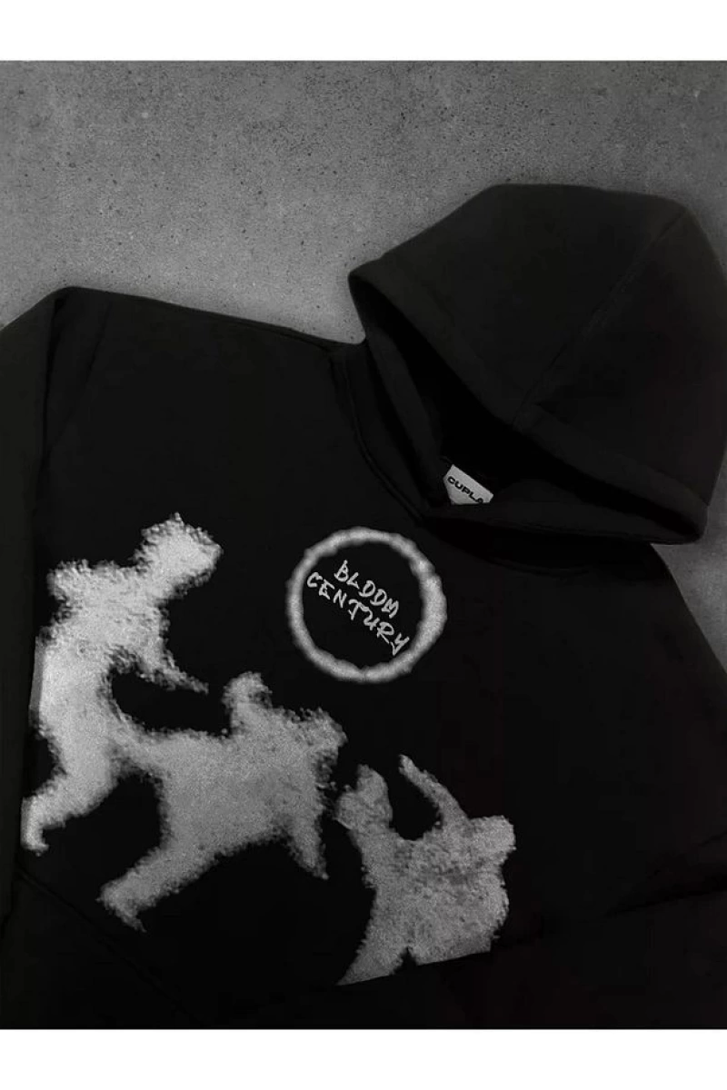 Cupla Unisex Fight Sweatshirt Siyah
