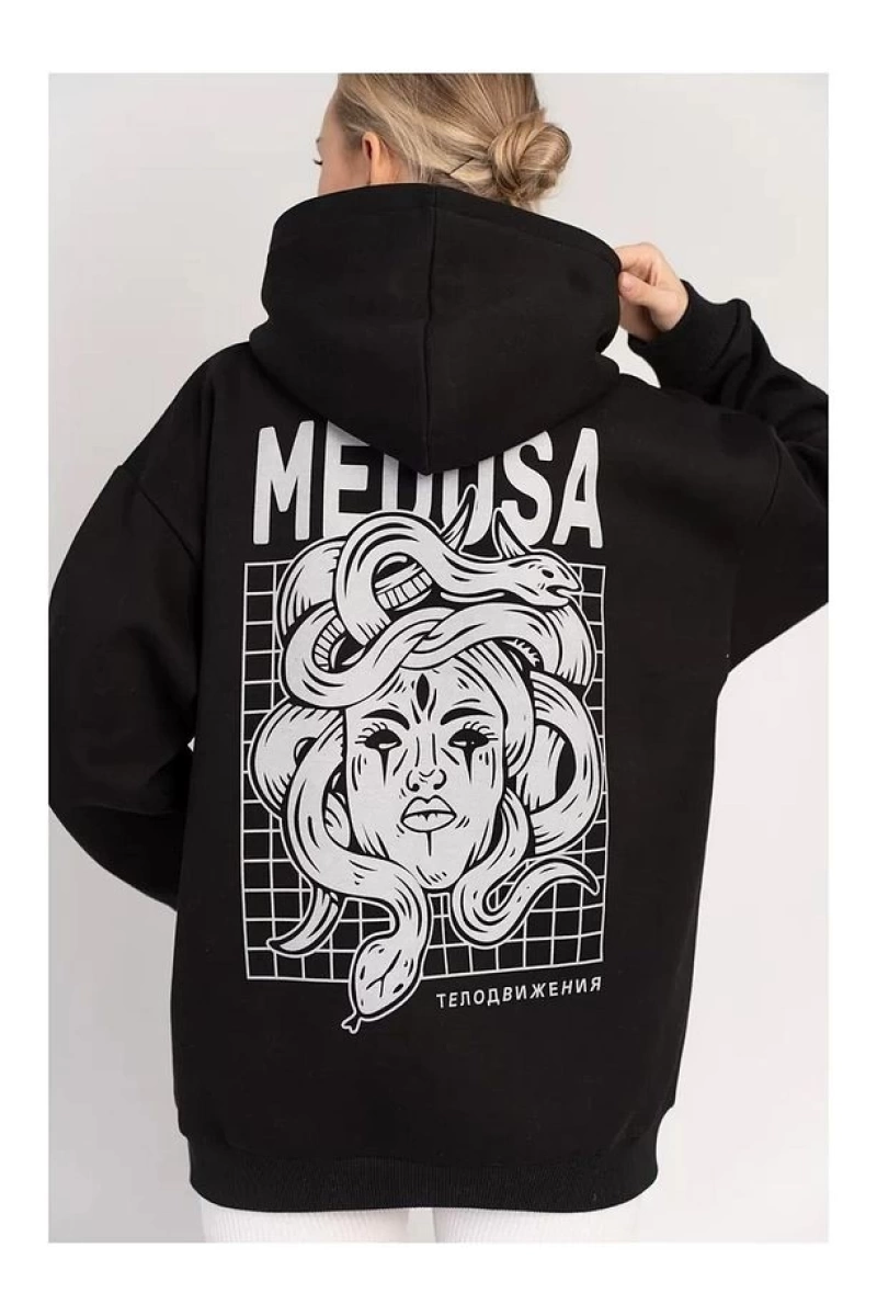 Cupla Unisex Medusa Sweatshirt Beyaz