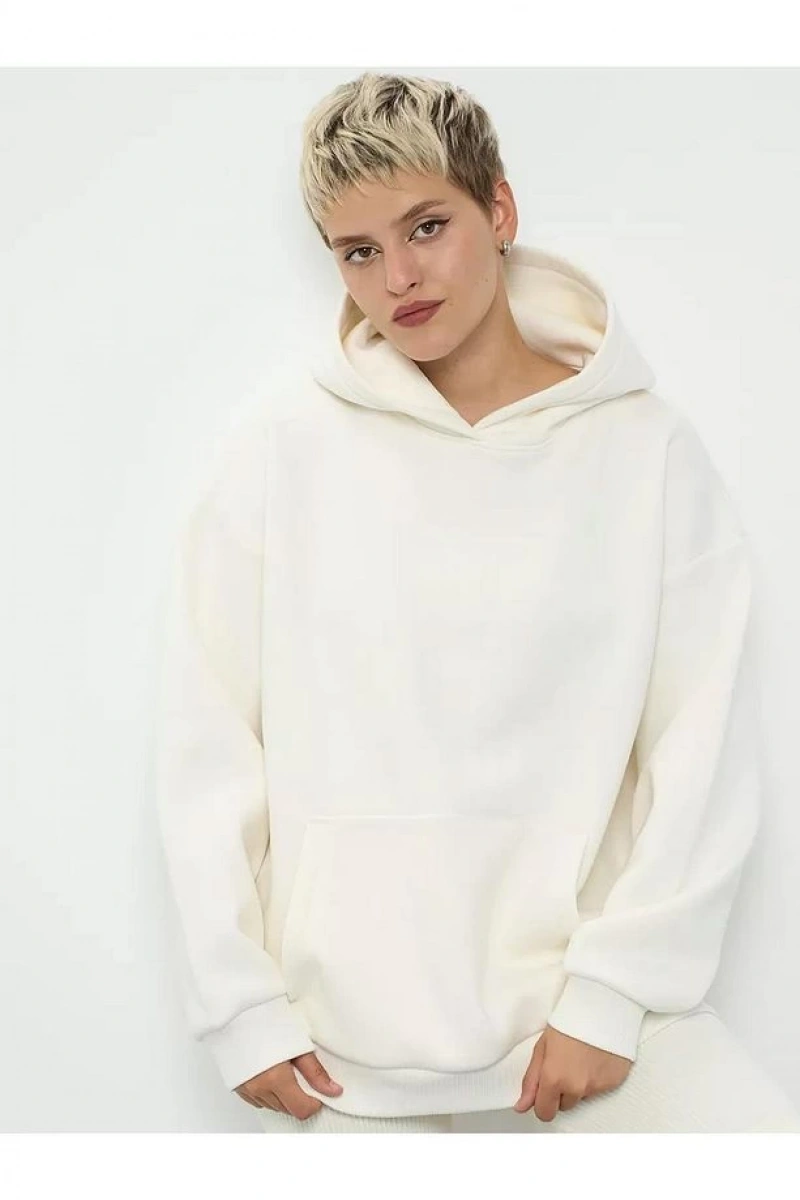 Cupla Unisex Moves With Love Sweatshirt Beyaz