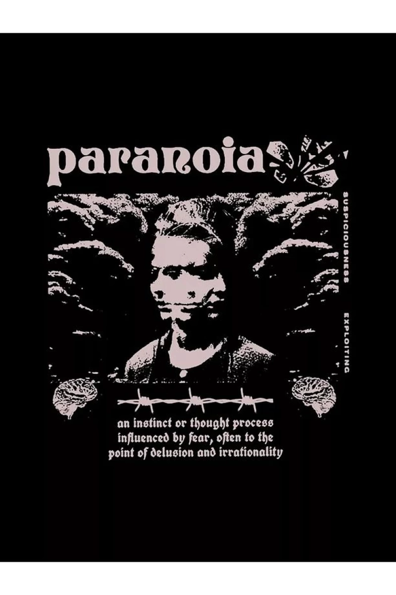 Cupla Unisex Paranoia Sweatshirt Siyah