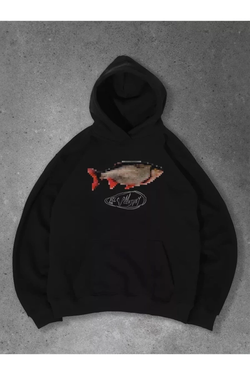 Cupla Unisex Pixel Fish Sweatshirt
